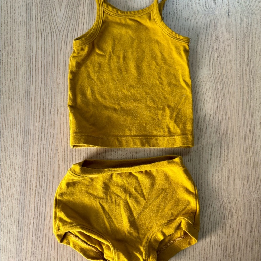 ARQ Gold Tank and Shorts Set